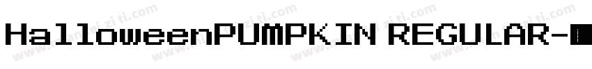 HalloweenPUMPKIN REGULAR字体转换